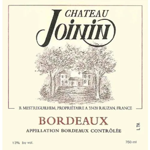 Chateau Joinin Bottle
