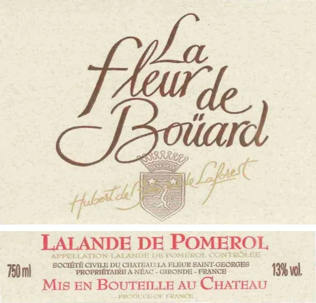 Chateau La Fleur de Bouard Bottle