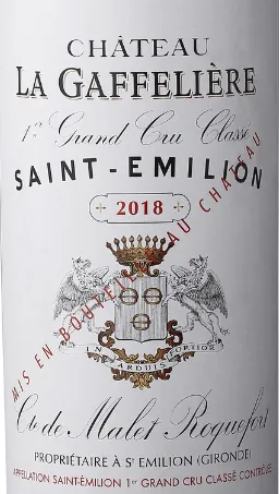 Chateau La Gaffeliere Bottle