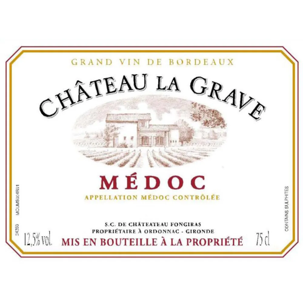 Chateau La Grave a Pomerol Bottle
