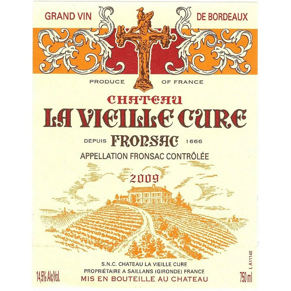 Chateau La Vieille Cure Bottle