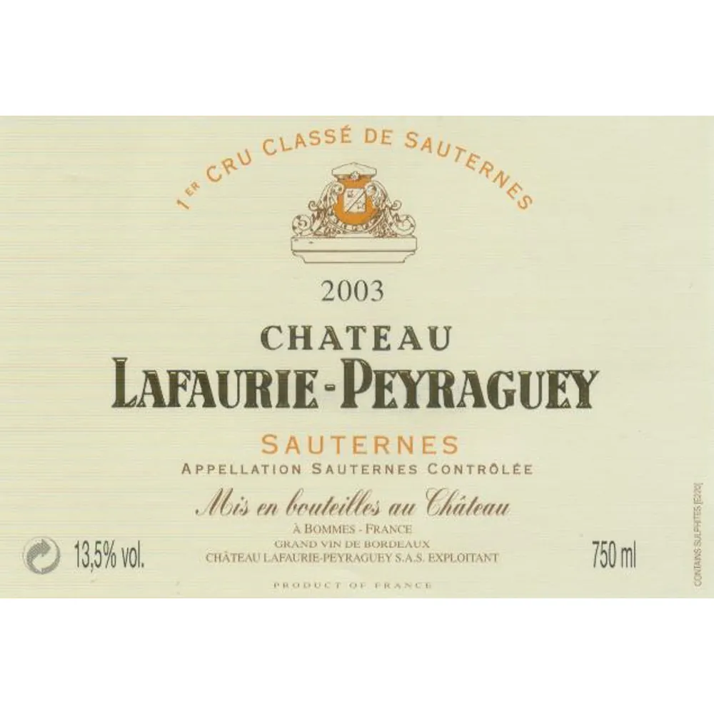 Sauternes Bottle