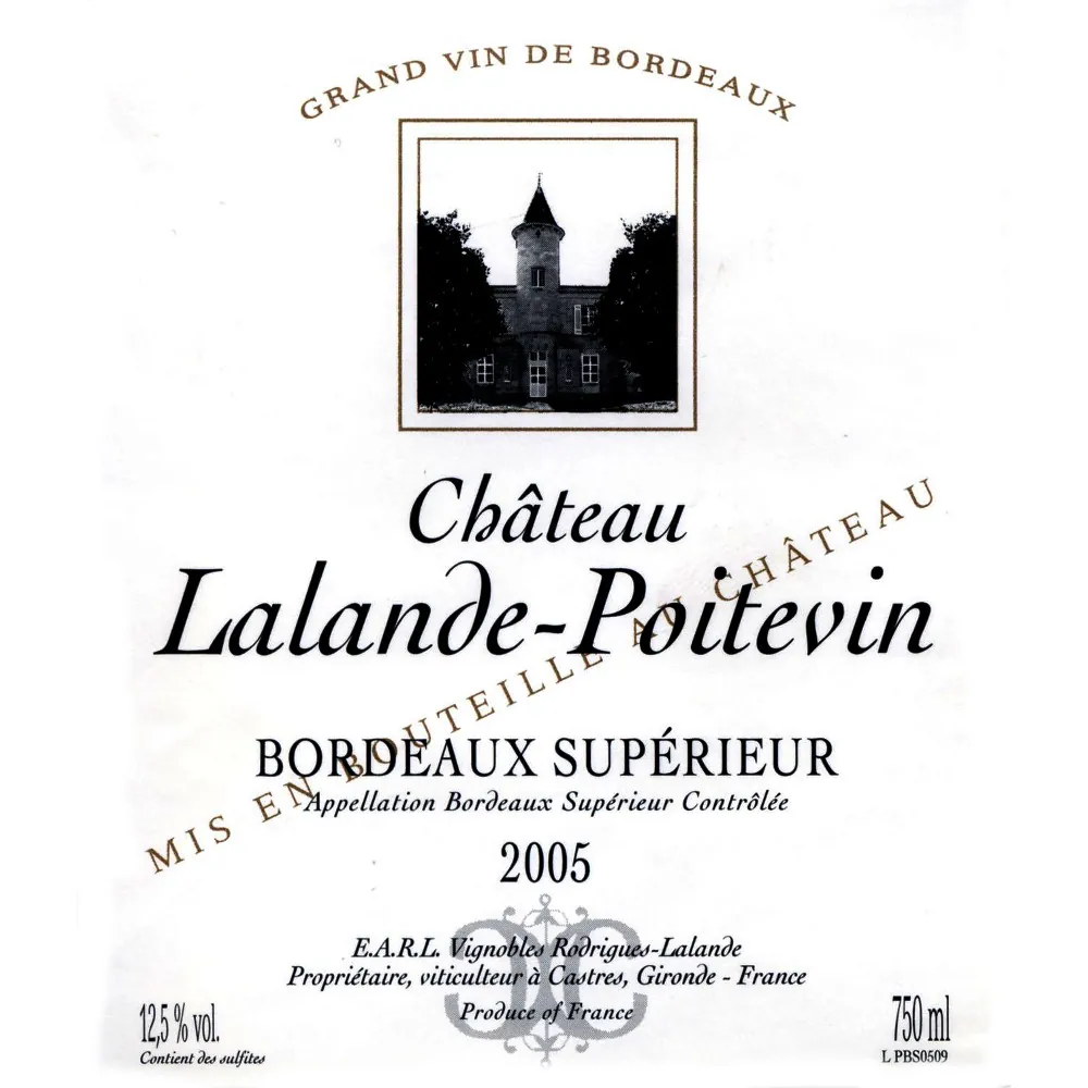 Chateau Lalande-Poitevin Bottle