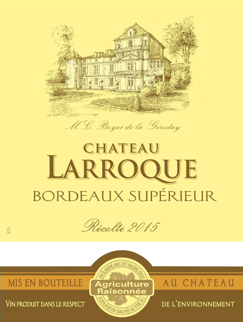 Bordeaux Superieur Bottle
