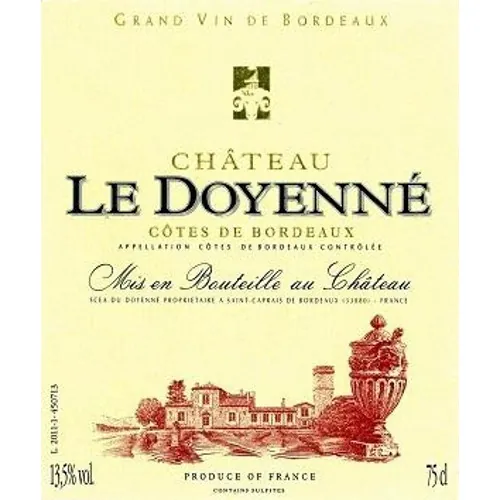 Chateau le Doyenne Bottle