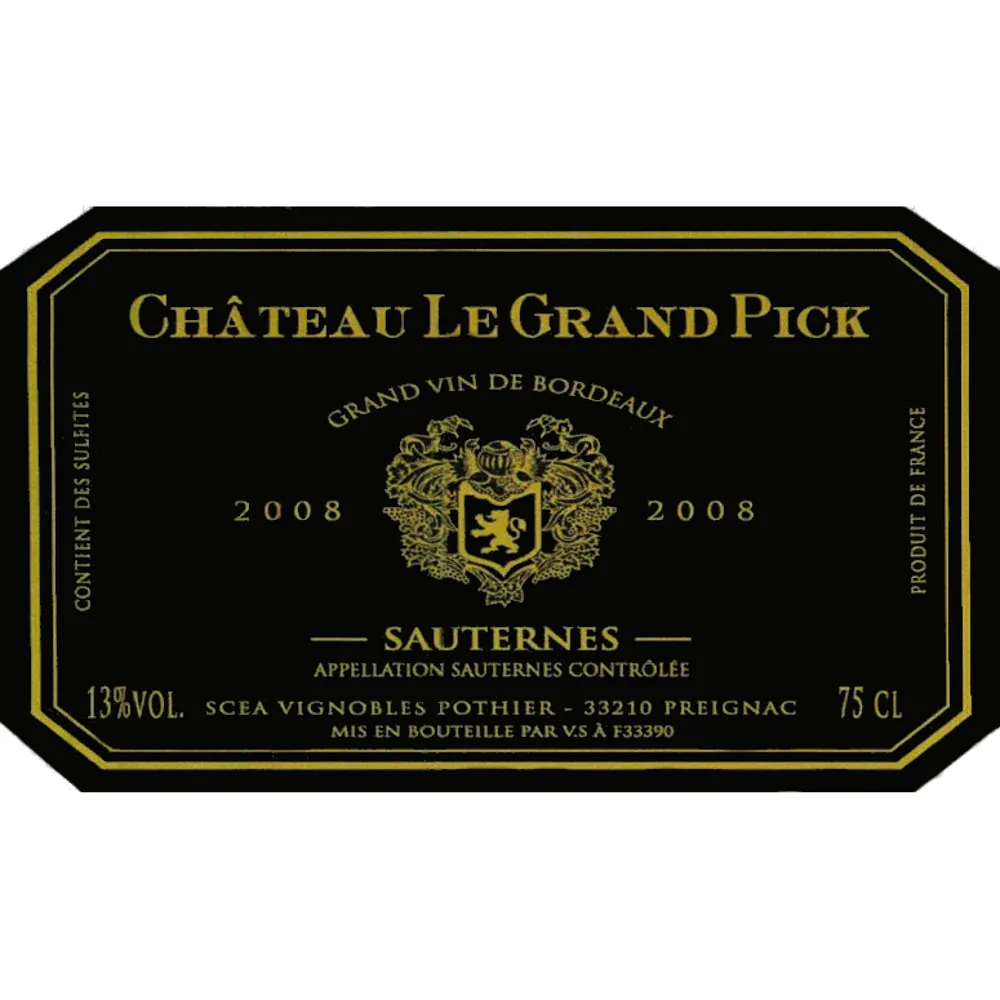 Sauternes Bottle