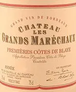 Chateau Les Grandes Marechaux Cotes de Blaye Bottle