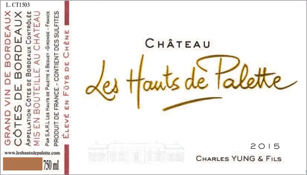 Chateau Les Hauts de Palette Bottle