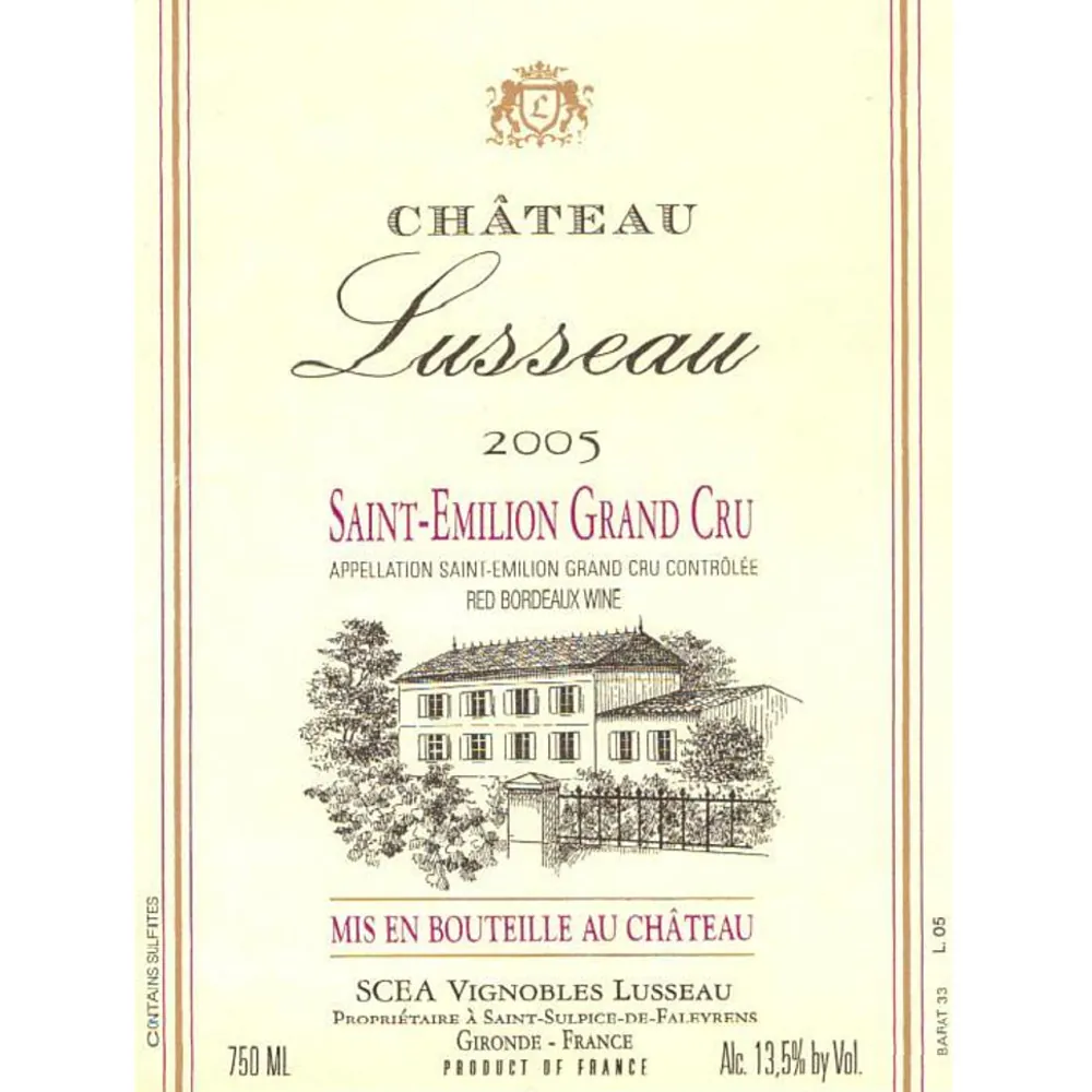 Chateau Lusseau Bottle