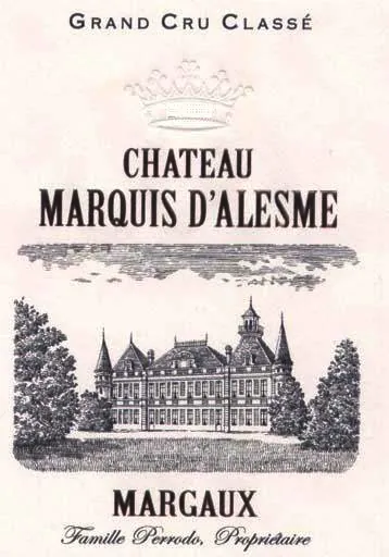 Chateau Marquis d'Alesme Bottle