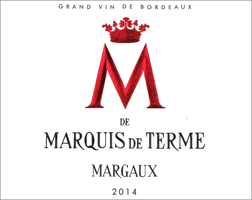M de Marquis de Terme Bottle