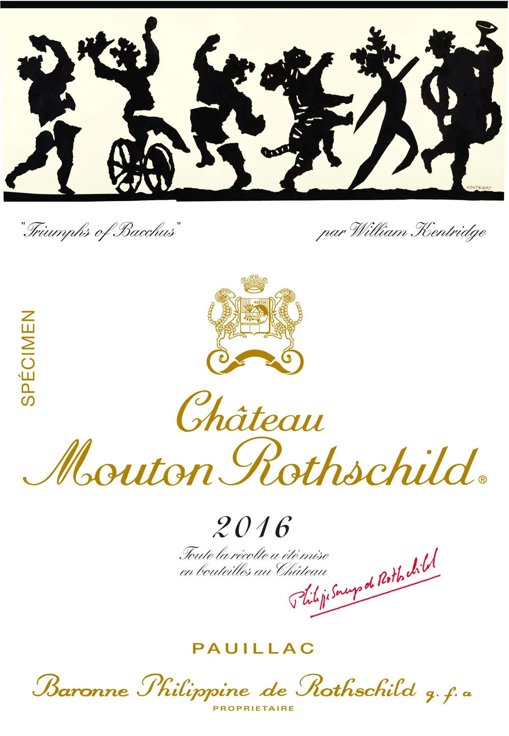 Chateau Mouton Rothschild Bottle