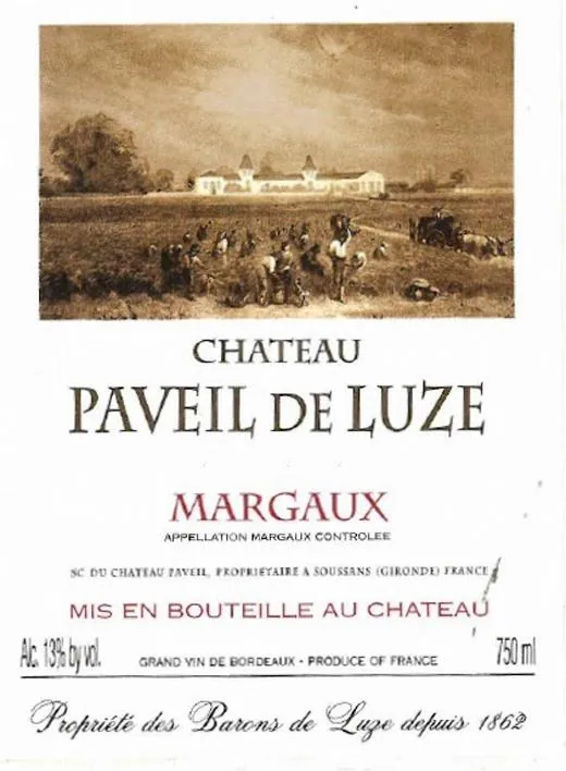 Chateau Paveil de Luze Bottle