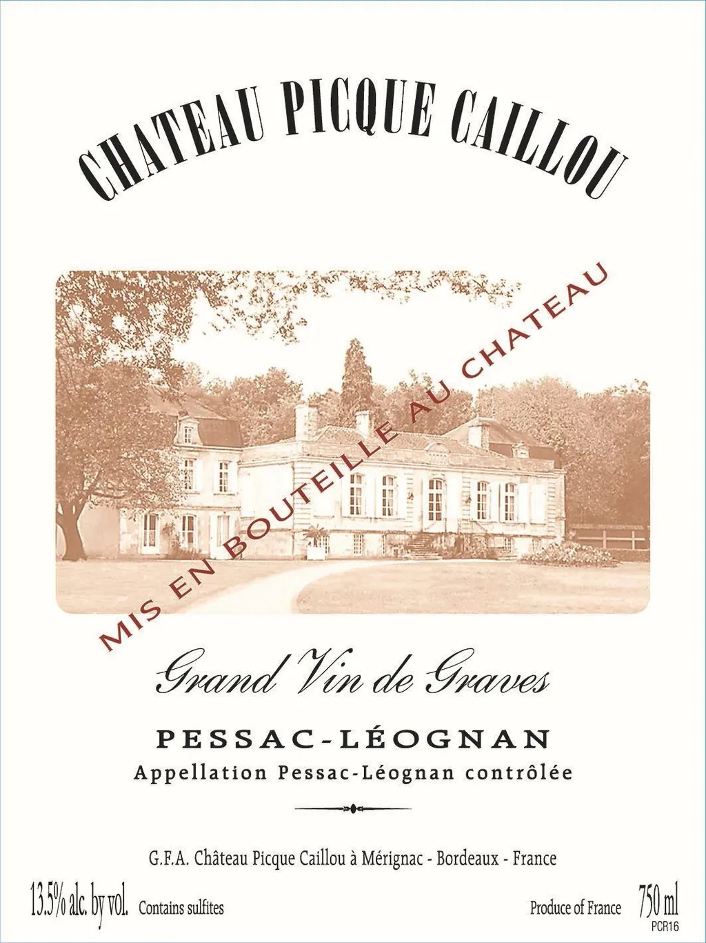 Chateau Picque-Caillou Bottle