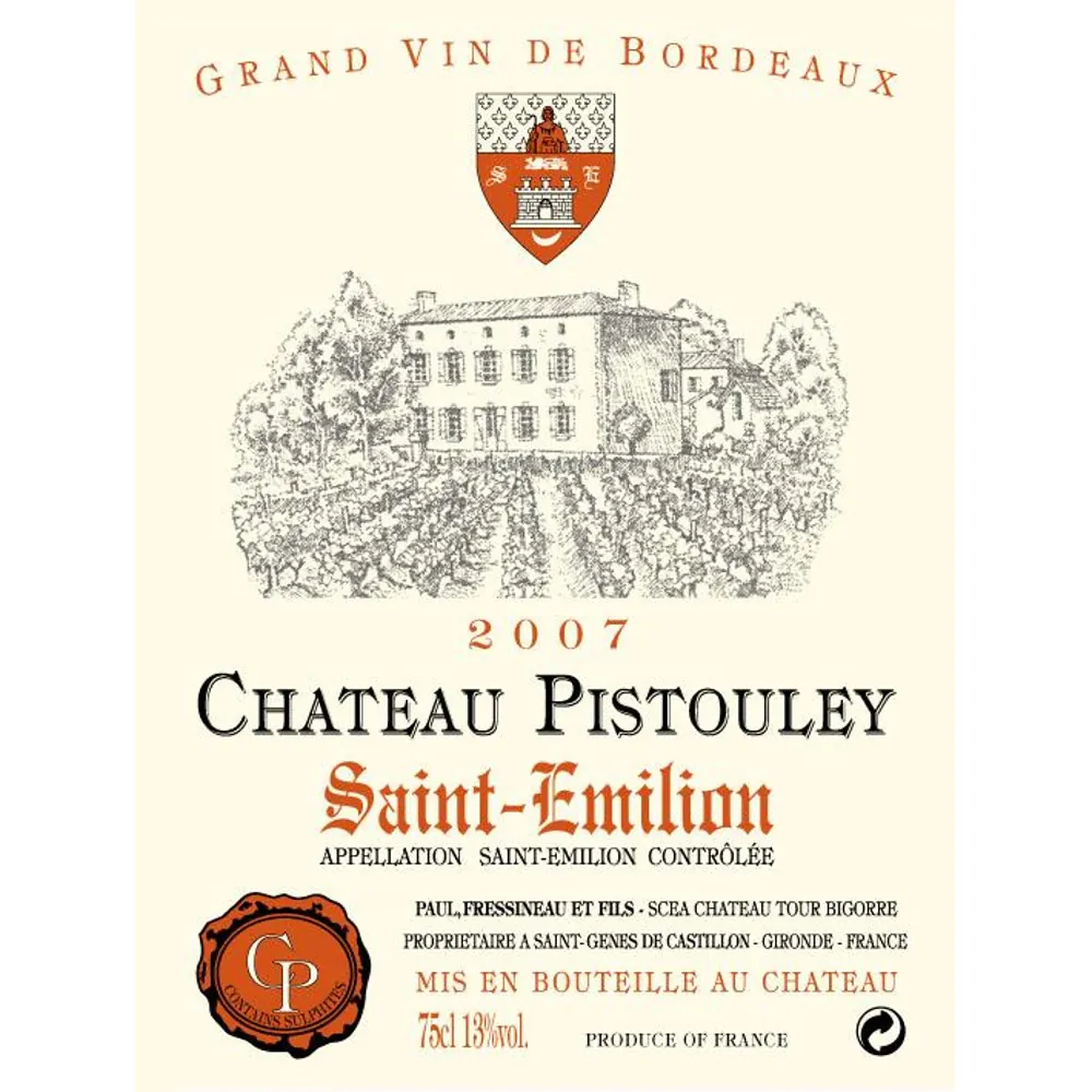 Chateau Pistouley Bottle
