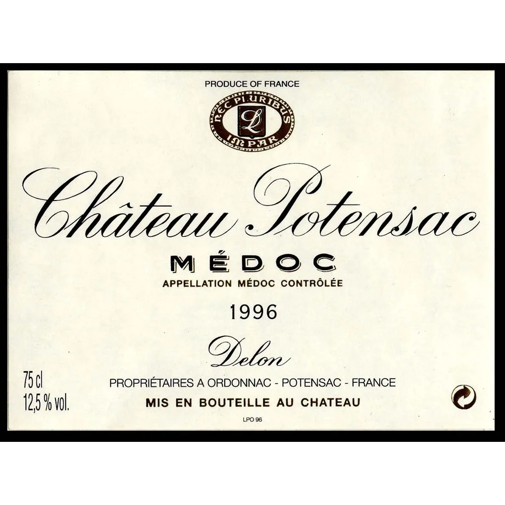 Chateau Potensac Bottle