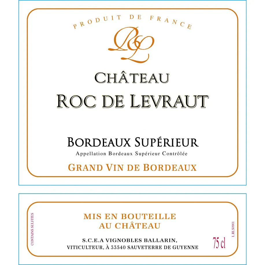 Chateau Roc De Levraut Bottle