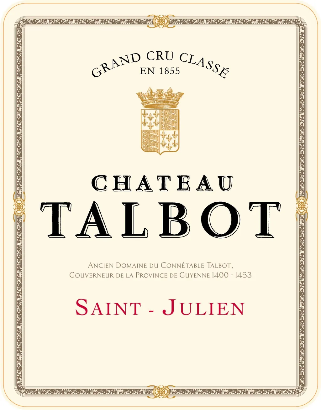 Chateau Talbot Bottle