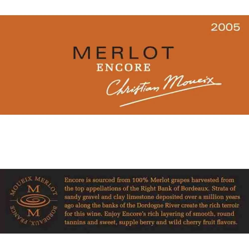 Merlot Encore Bottle