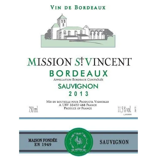 Bordeaux Blanc Bottle