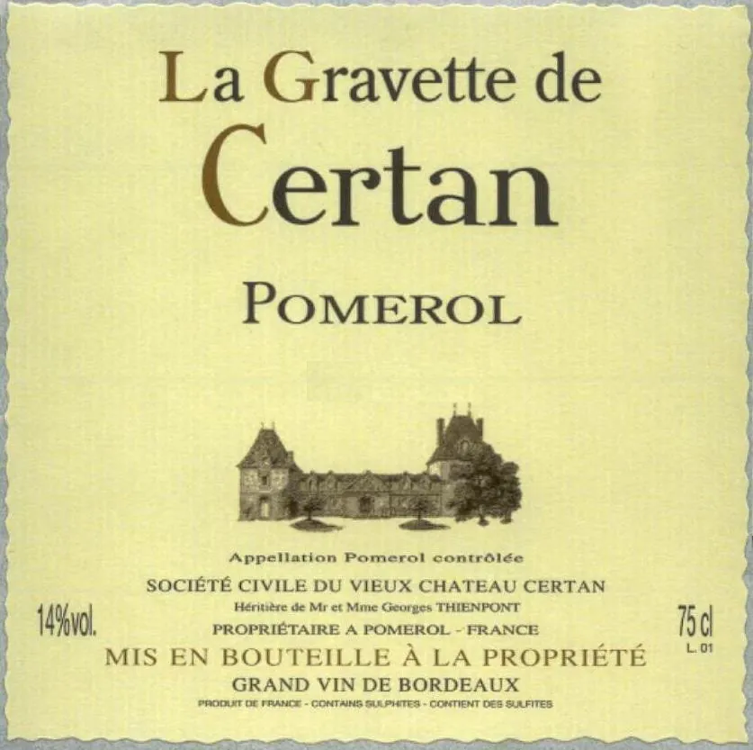 La Gravette de Certan Bottle