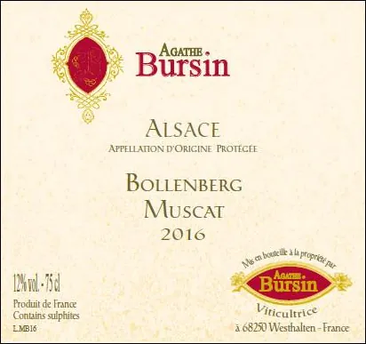 Muscat Bollenberg Bottle