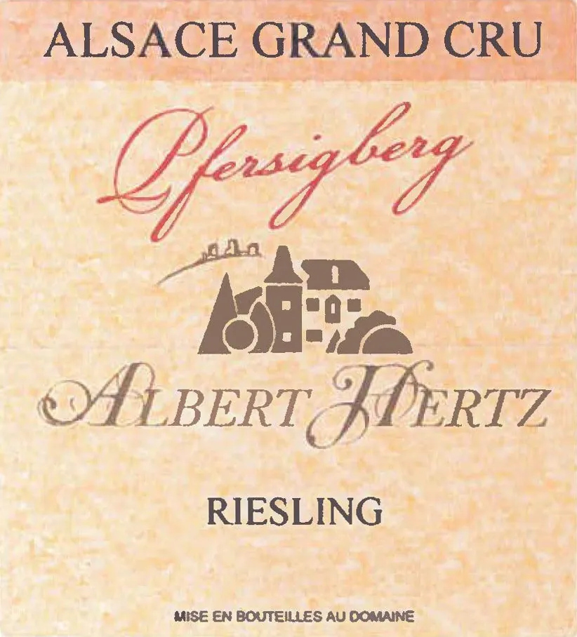 Pfersigberg Riesling Bottle