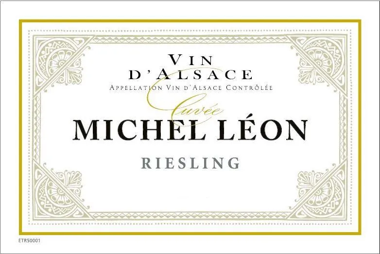 Alsace Cuvee Michel Leon Riesling Bottle