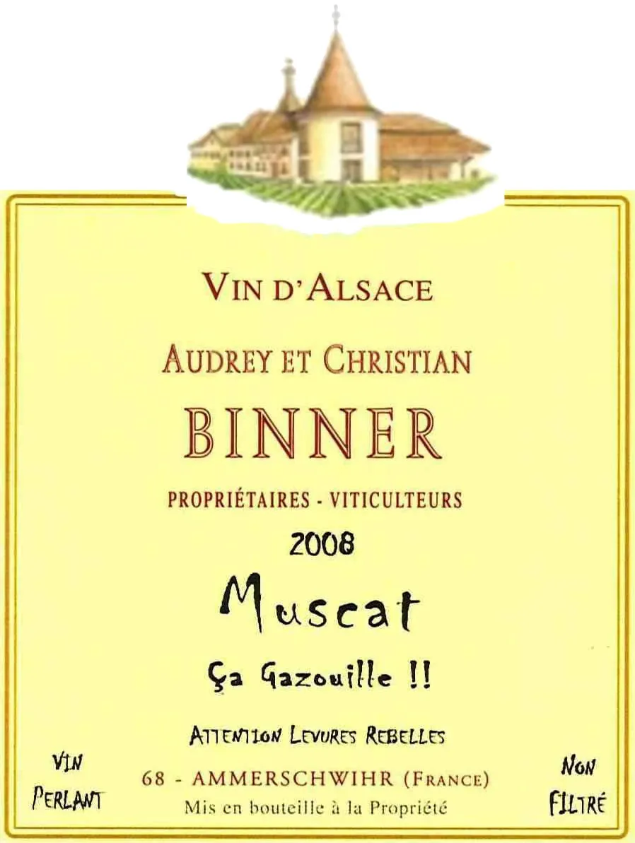 Alsace Ca Gazouille Muscat Bottle