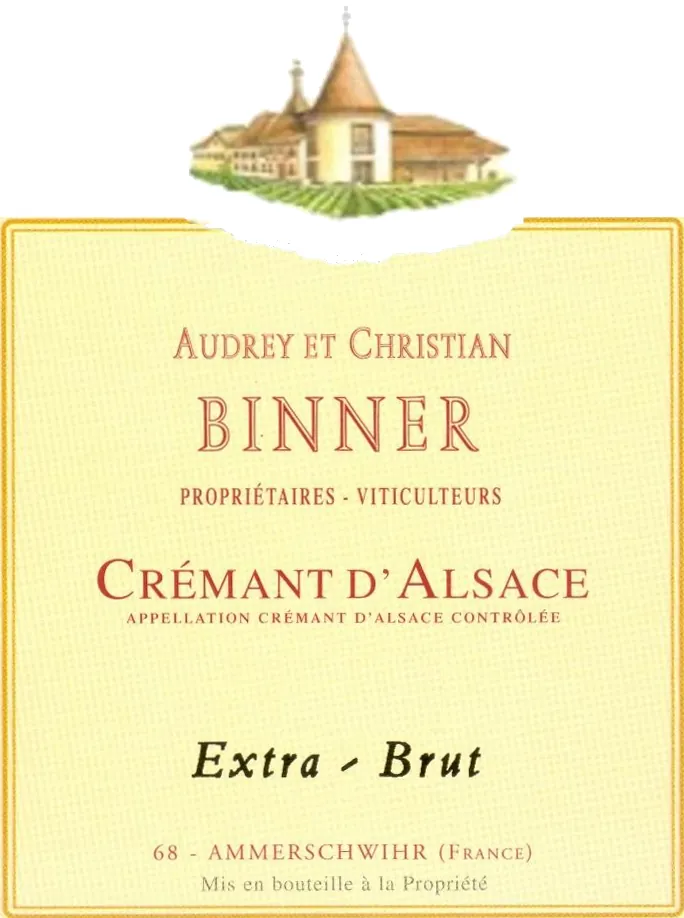 Cremant d'Alsace Extra Brut Bottle