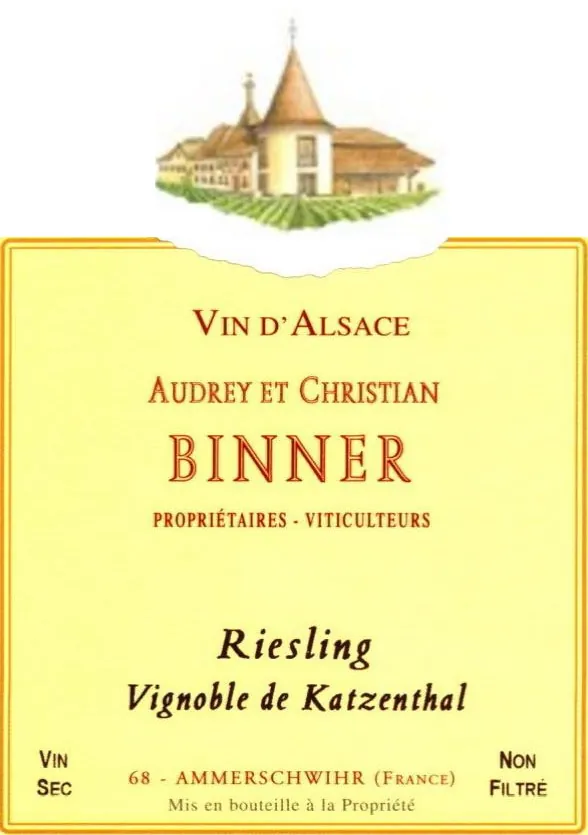 Vignoble de Katzensthal Riesling Bottle