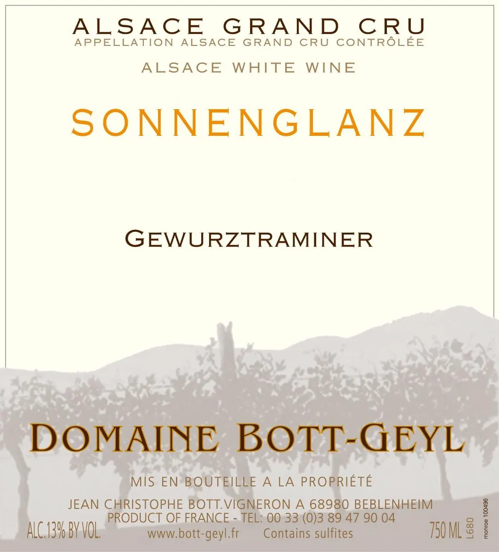 Gewurztraminer Bottle