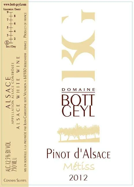 Pinot d'Alsace Metiss Bottle