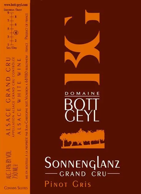 Sonnenglanz Pinot Gris Bottle