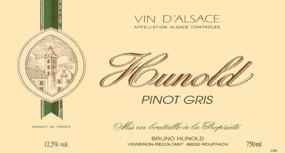 Pinot Gris Bottle