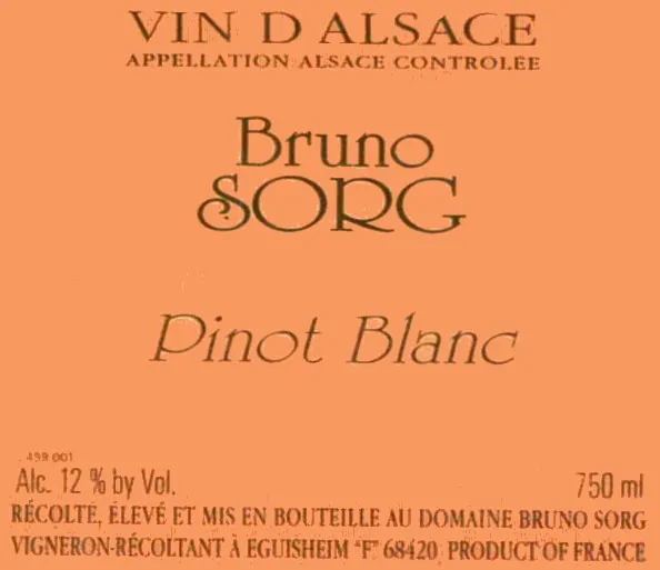 Pinot Blanc Bottle