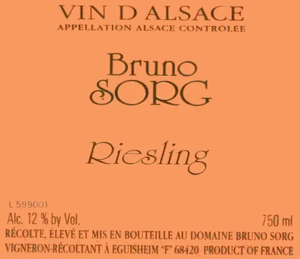 Riesling Bottle