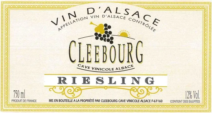 Riesling Bottle