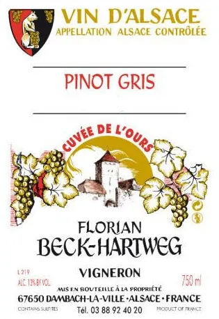 Alsace Cuvee de l'Ours Pinot Gris Bottle