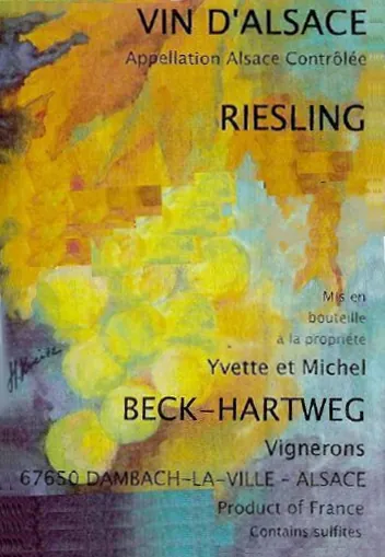 Alsace Riesling Bottle