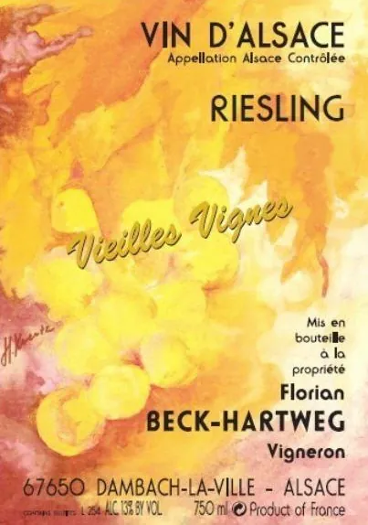 Alsace Vieilles Vignes Riesling Bottle