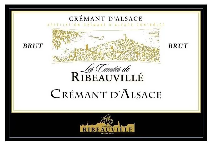 Cremant d'Alsace Brut Le Comte Bottle