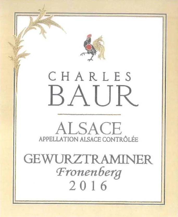 Fronenberg Gewurztraminer Bottle