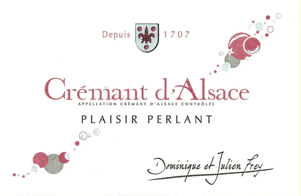 Cremant d'Alsace Plaisir Perlant Bottle