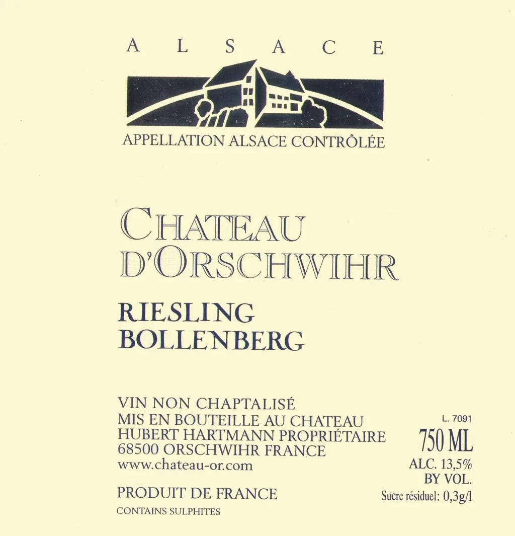 Bollenberg Riesling Bottle