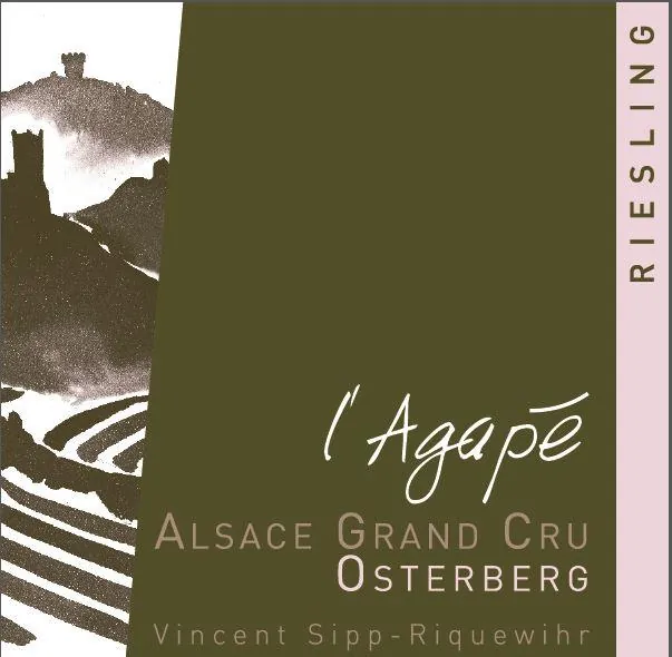 Alsace Osterberg Grand Cru Riesling Bottle