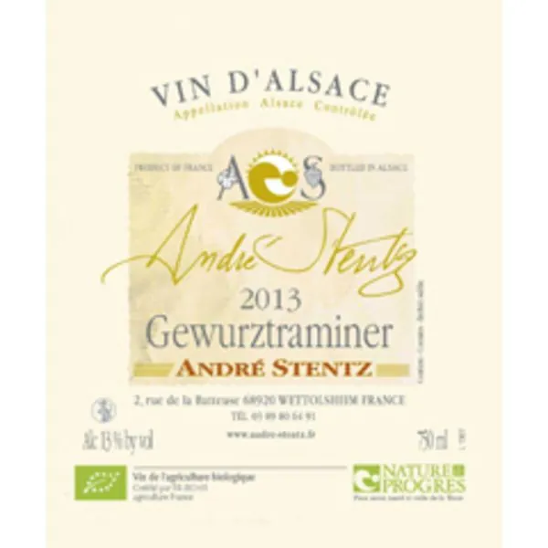 Alsace Gewurztraminer Bottle