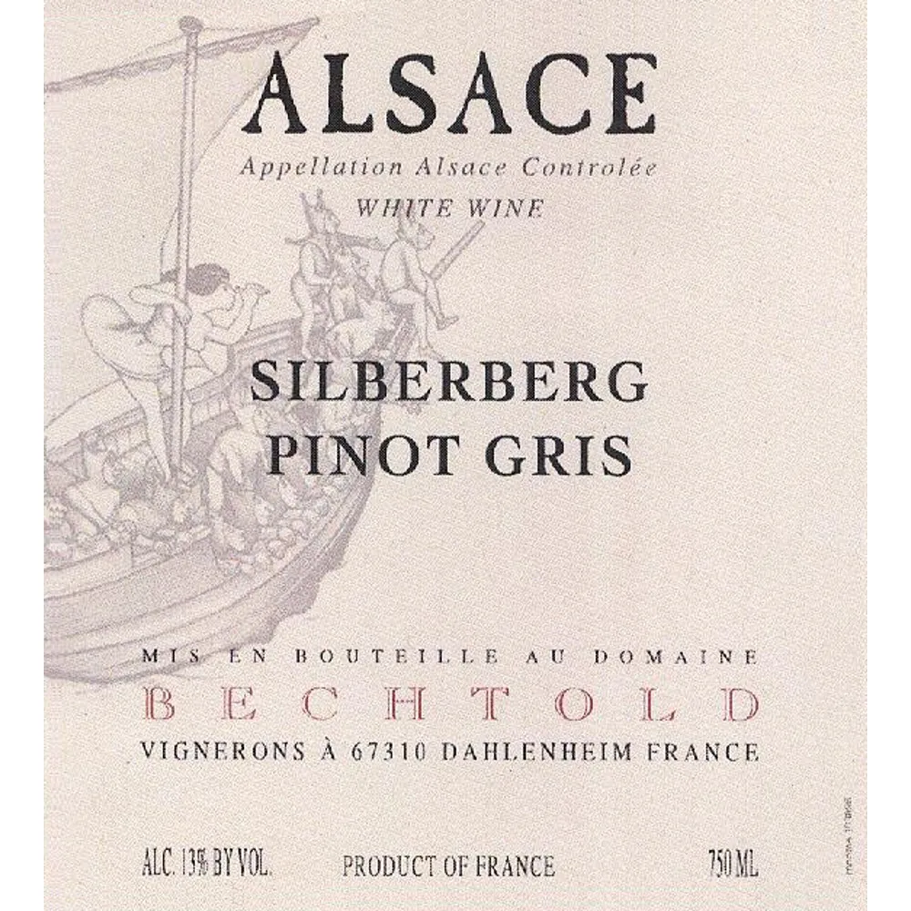 Alsace Pinot Gris Silberberg Bottle