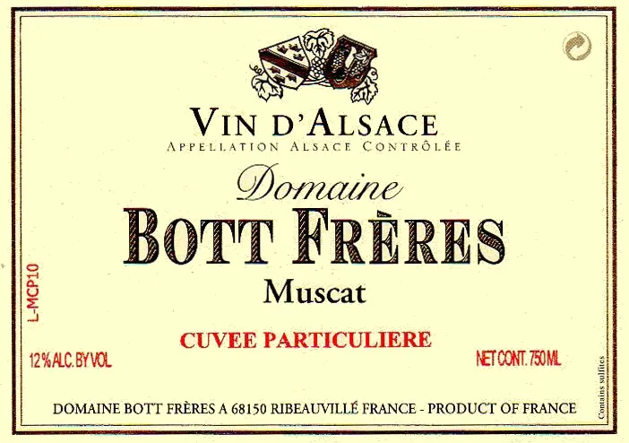 Cuvee Particuliere Muscat Bottle