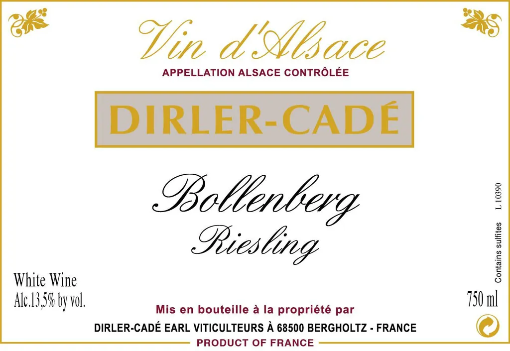 Bollenberg Riesling Bottle